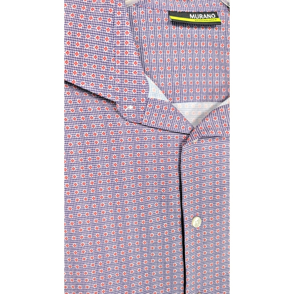Murano Performance Men's Long Sleeve Casual Comfort Dress Shirt‎ XLT